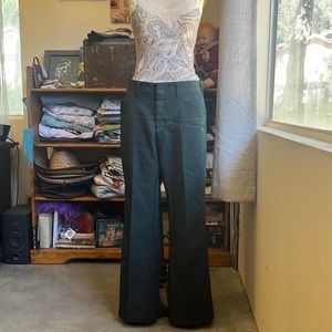 90’s alt girl vintage green grandpa slacks